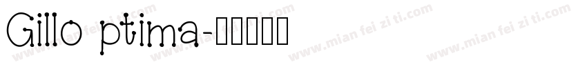 Gillo ptima字体转换